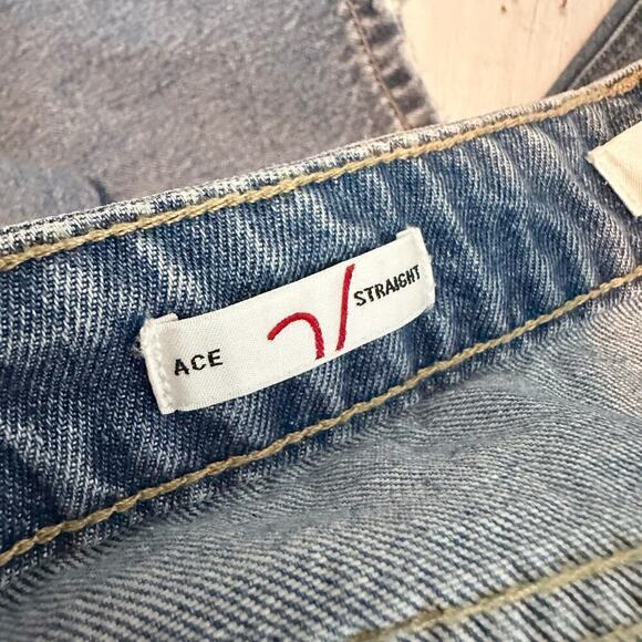 VIGOSS High Waisted Split Hem Straight Ace Jeans Medium Wash Size 30 - Picture 4 of 14